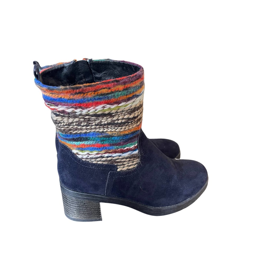 Muk Luks Brittani Navy Booties Size 7/8